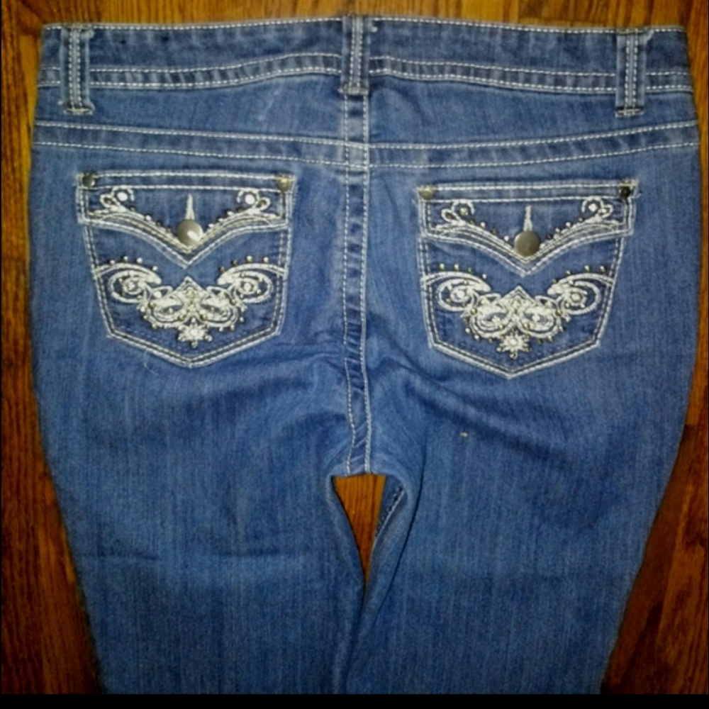 Roz & Ali Jeans Skinny Leg Crop Mid Rise Size 14 - Picture 5 of 13
